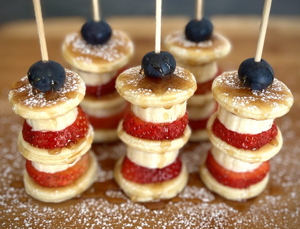 Fruity Mini Pancake Skewers