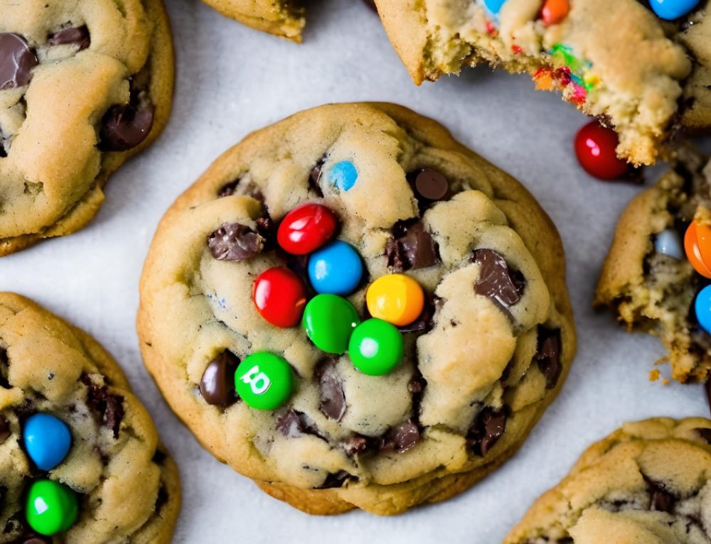 Gourmet Gluten-Free M&M Cookies (Crumbl Copycat)